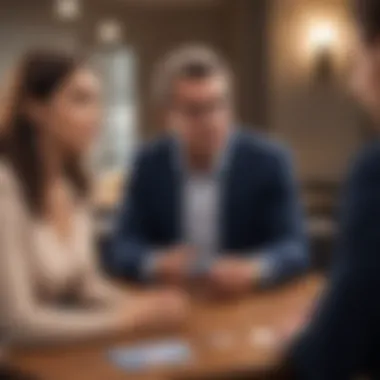 Consultation for Choosing the Right Credit Card A financial advisor discussing options with a client