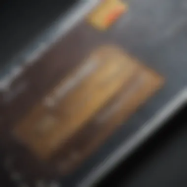 Exploring Unique Features of Credit Building Cards A close-up of a credit card showing unique features