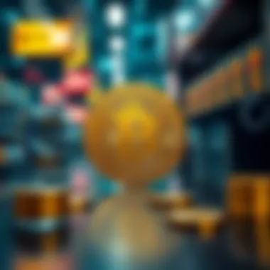 Visual metaphor for external influences on bet coin pricing