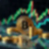 An abstract representation of bet coin market trends