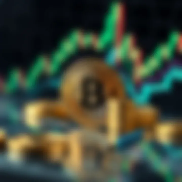 An abstract representation of bet coin market trends