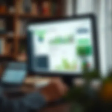 Screen displaying budgeting tools and applications