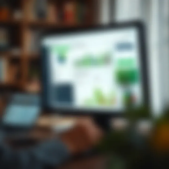 Screen displaying budgeting tools and applications