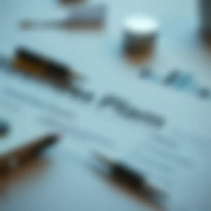 Crafting a Robust Business Plan A visual representation of a detailed business plan with sections highlighted
