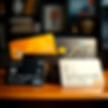 Visual representation of various credit card types with introductory offers