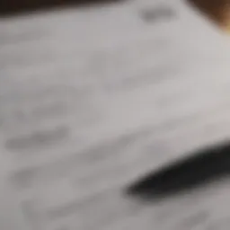 A close-up view of tax documents and forms