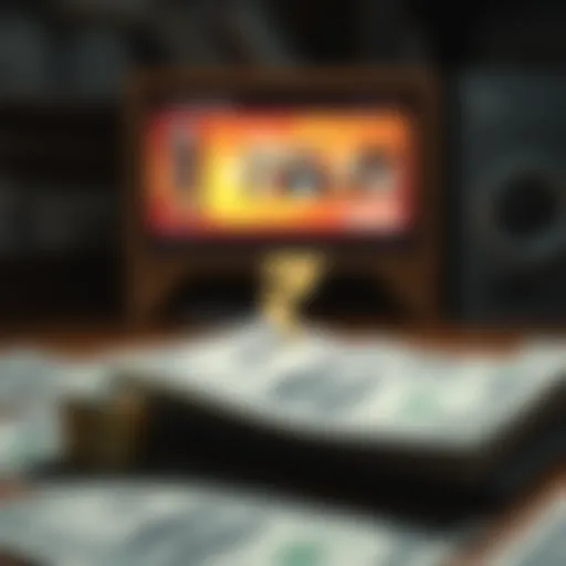 Visual representation of currency exchange concepts