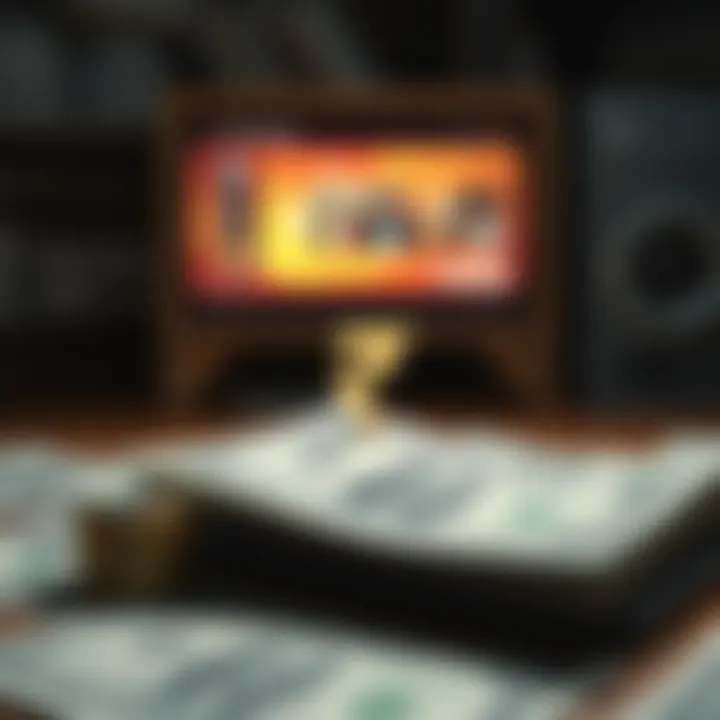 Visual representation of currency exchange concepts