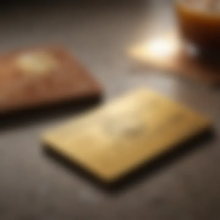 Visual representation of travel rewards using the Gold Card