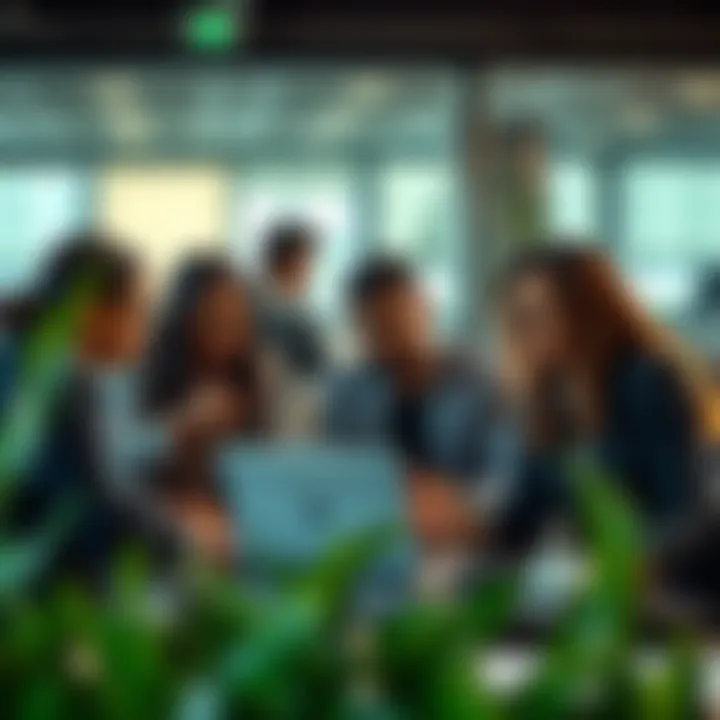 Diverse team collaborating on ESG strategies