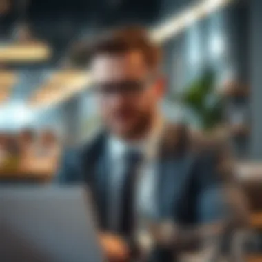 A successful business professional at work
