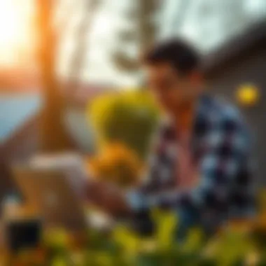 Making Informed Solar Investment Decisions Illustration of a homeowner making a solar investment decision