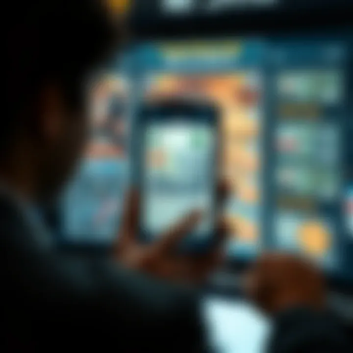 User interface of a currency identification application