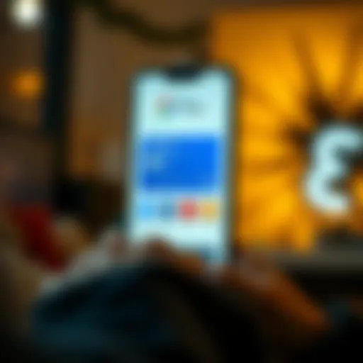 Visual representation of Google Pay interface showcasing payment features