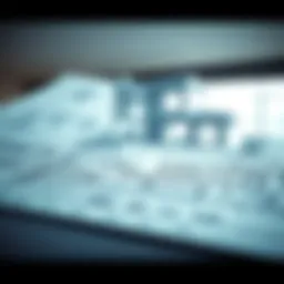Blueprint of a modern home