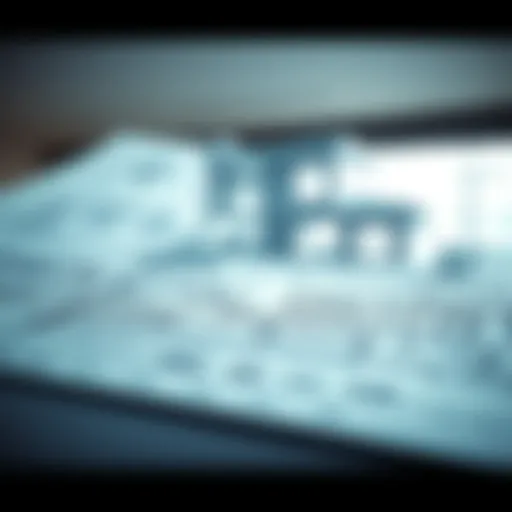 Blueprint of a modern home