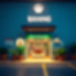 A welcoming Brazilian bank entrance