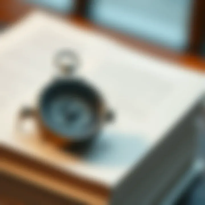 A close-up of a compass resting on a stack of books, symbolizing guidance through knowledge.