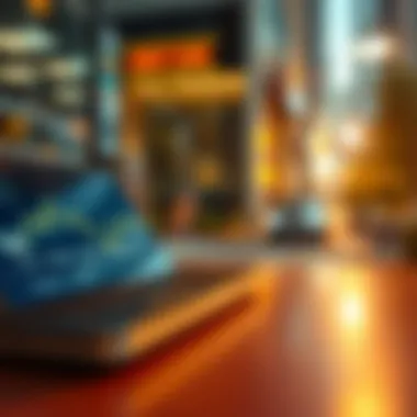 Navigating Financial Transactions in a Digital World Digital landscape and finance management concept