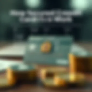 Infographic detailing the mechanics of secured credit cards