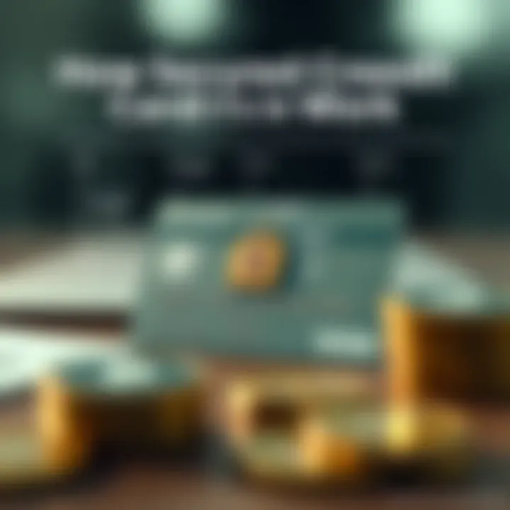 Infographic detailing the mechanics of secured credit cards