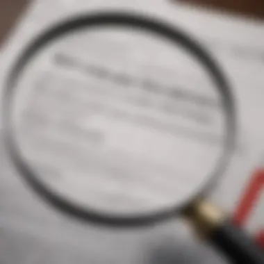 A magnifying glass over a policy document highlighting coverage details