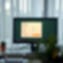 Computer screen displaying loan application