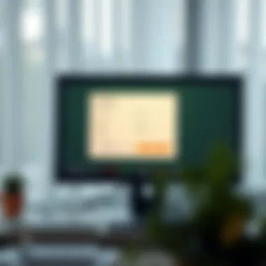 Computer screen displaying loan application