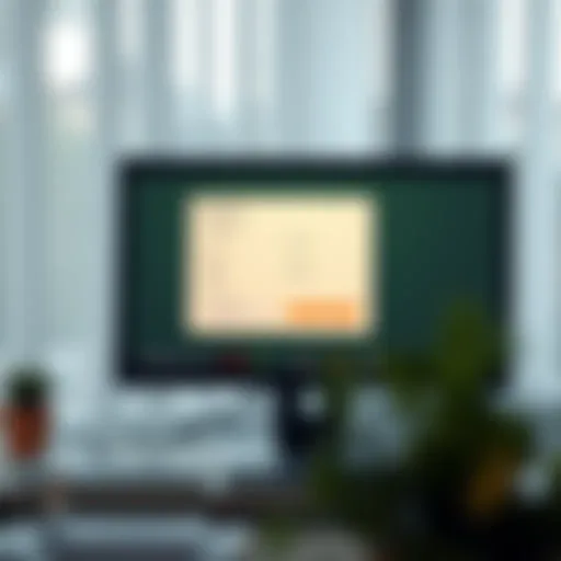 Computer screen displaying loan application