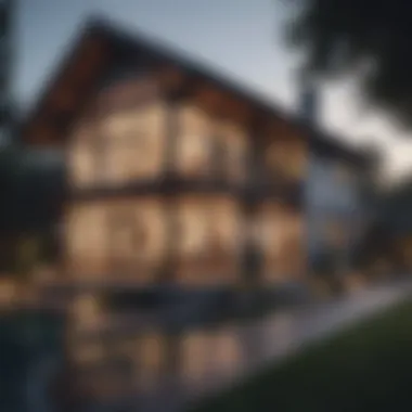 Inviting Home Exterior A modern house showcasing an inviting exterior