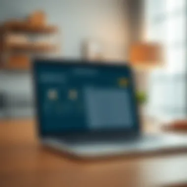 Laptop showing loan comparison