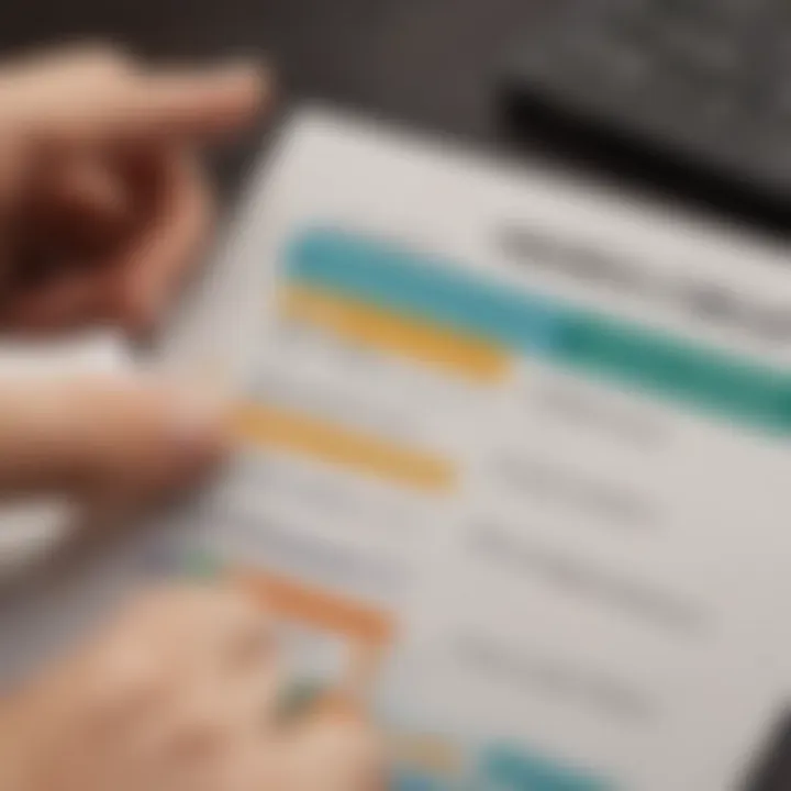 A close-up of a hand holding a credit score report