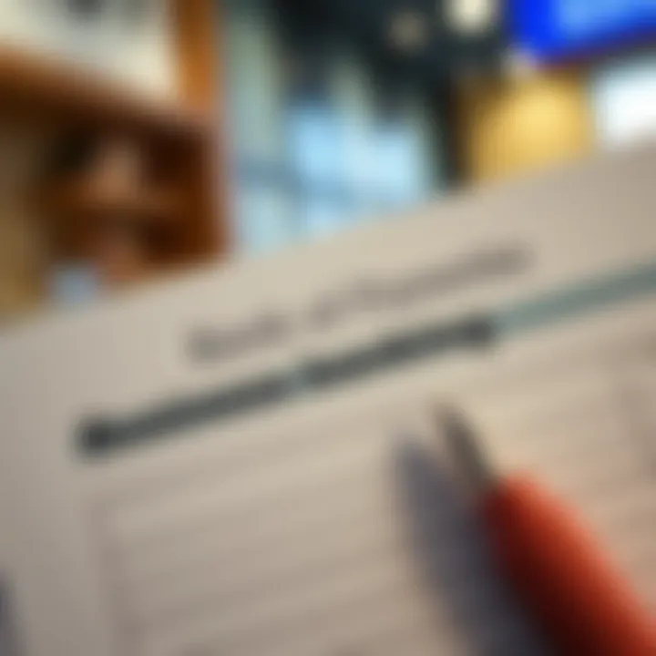 Application form for business banking