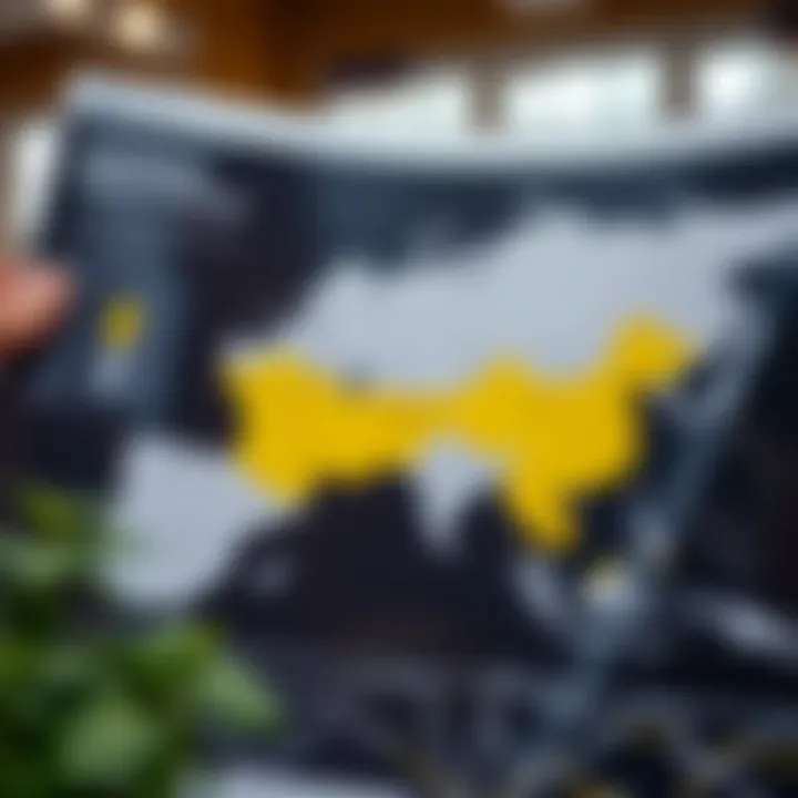 Map showcasing regional sector performance variations