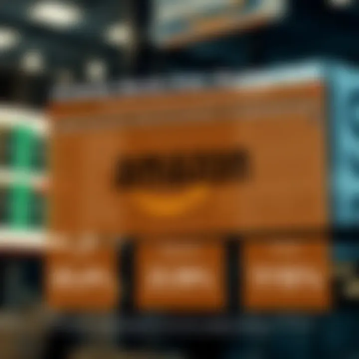 Infographic summarizing strategic decisions by Amazon and their impact on stock price