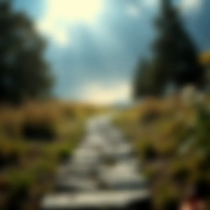 The Path to Success and Fulfillment An inspiring image of a path leading to success, symbolizing growth and fulfillment