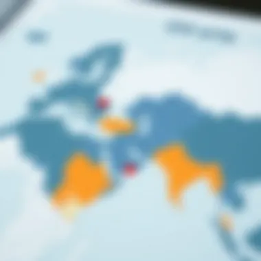 Map highlighting geopolitical hotspots affecting oil prices