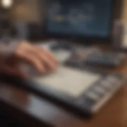 A digital representation of a checking account dashboard with suspicious activity highlighted