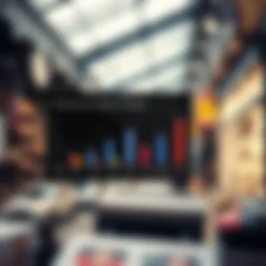 Chart showing advertising expenses on social media