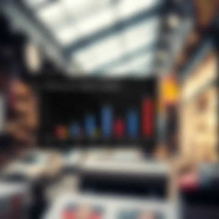 Chart showing advertising expenses on social media