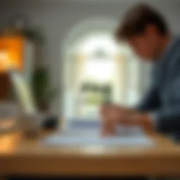 Illustration of an FHA loan approval process with a credit score focus