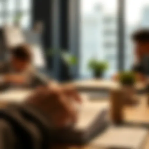 Conceptual illustration of business credit evaluation