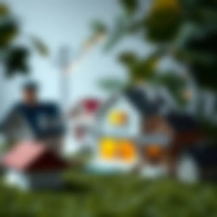 Diverse Types of Mortgages Available House models representing different mortgage types