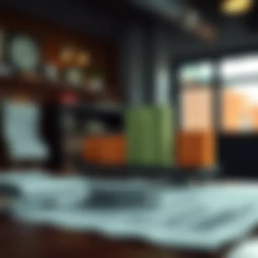 Conceptual illustration of tax brackets